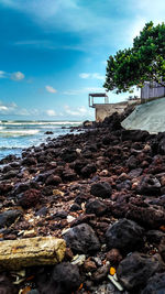 Scenic view of sea against sky