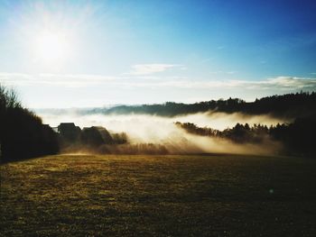Scenic view of landscape against sky