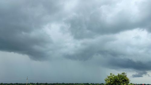 Low angle view of storm clouds in sky