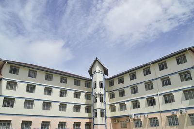 Low angle view of building against sky