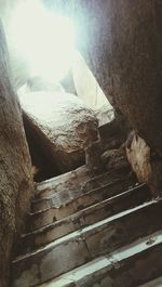 Sun shining through clouds