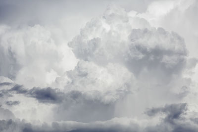 Cumulus clouds in sky