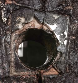 Close-up of broken wall
