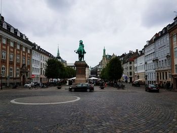 Statue in city