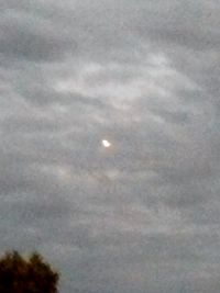 Low angle view of cloudy sky