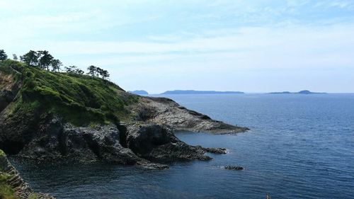 Scenic view of sea against sky