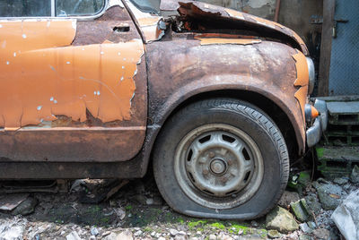 Old abandoned car