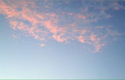 Low angle view of clouds in sky