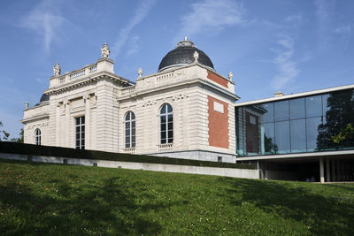 Low angle view of building against sky