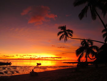 Sunset over sea