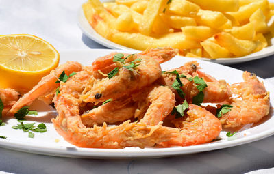 Close-up of food in plate