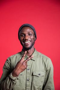 Portrait of a smiling young man