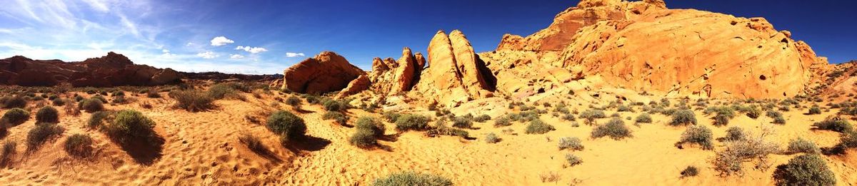 Panoramic view of landscape against sky