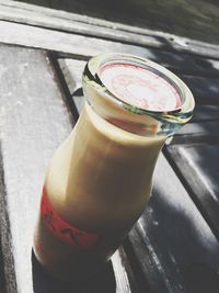 Close-up of drink on table