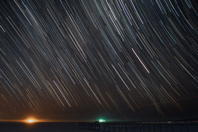 Star field against sky at night