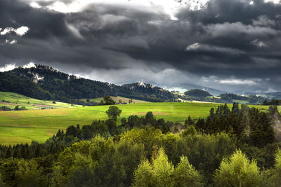 Scenic view of landscape against sky