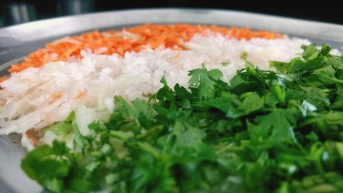 Close-up of sushi on plate