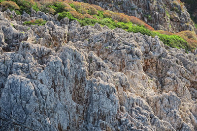 Rock formations on land