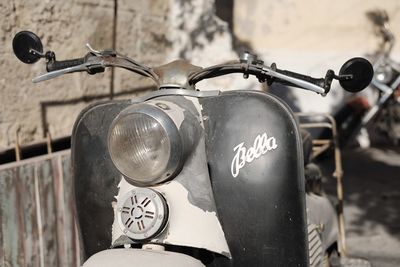 Close-up of vintage car