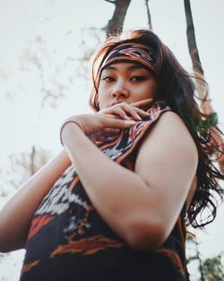 Portrait of young woman