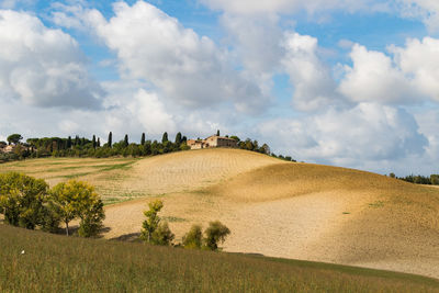 Panoramic view of landscape against sky