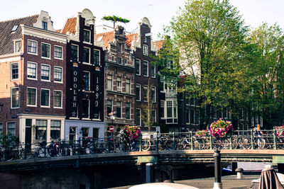 View of people in front of building