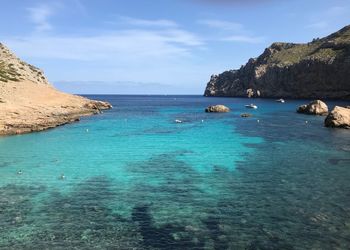 Scenic view of sea against sky