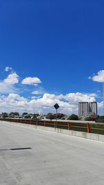 Empty road against sky