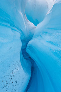 View of ice formations