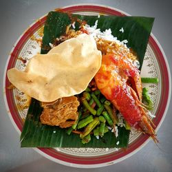 Close-up of food in plate