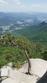 High angle view of landscape