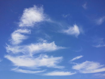 Low angle view of cloudy sky