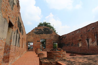 Old buildings against sky