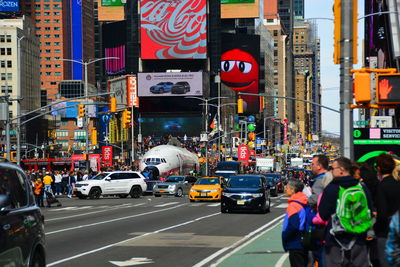 Traffic on city street