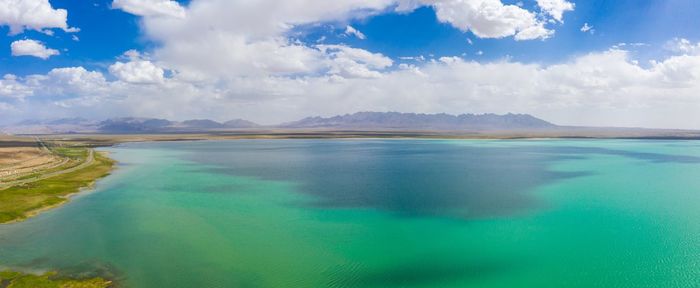 Panoramic view of sea against sky