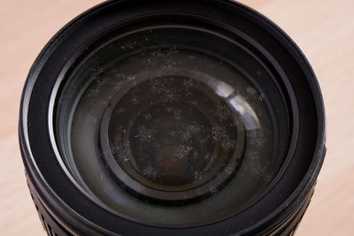 Close-up of camera