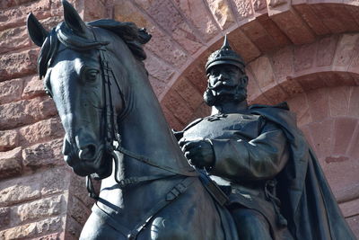 Low angle view of statue