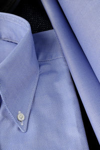 Close-up of blue shirts