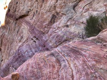 Close-up of rock formation