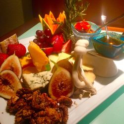 Close-up of food on table