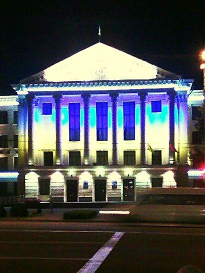 architecture, built structure, illuminated, no people, building exterior, night, outdoors