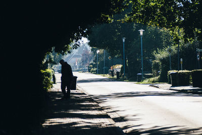 People walking on road