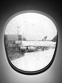 Close-up of glass window