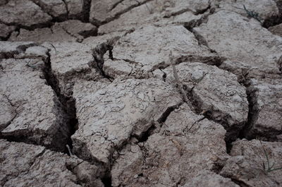 Full frame shot of rocks on land