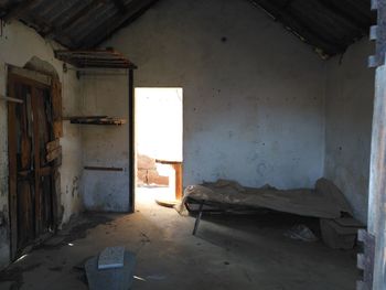 Interior of abandoned house