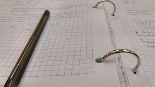 Close-up of papers