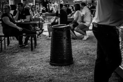 Group of people at restaurant