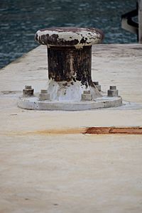 View of boats in water