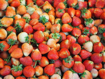 Full frame shot of strawberries