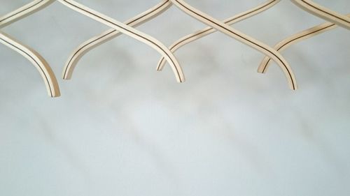 Coathangers forming a pattern